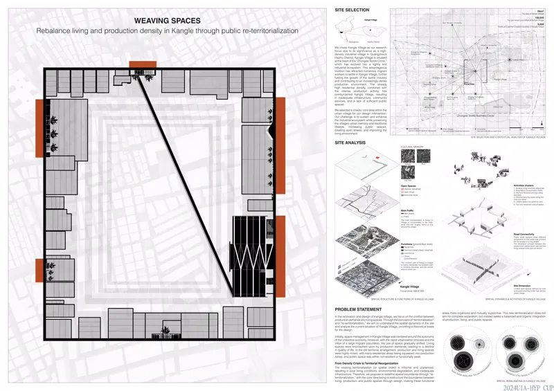 一圈一轴:广州康乐村的生产生活空间重构
Weaving Spaces: Rebalance Living and Production Density in Kangle through Public Reterritorialization