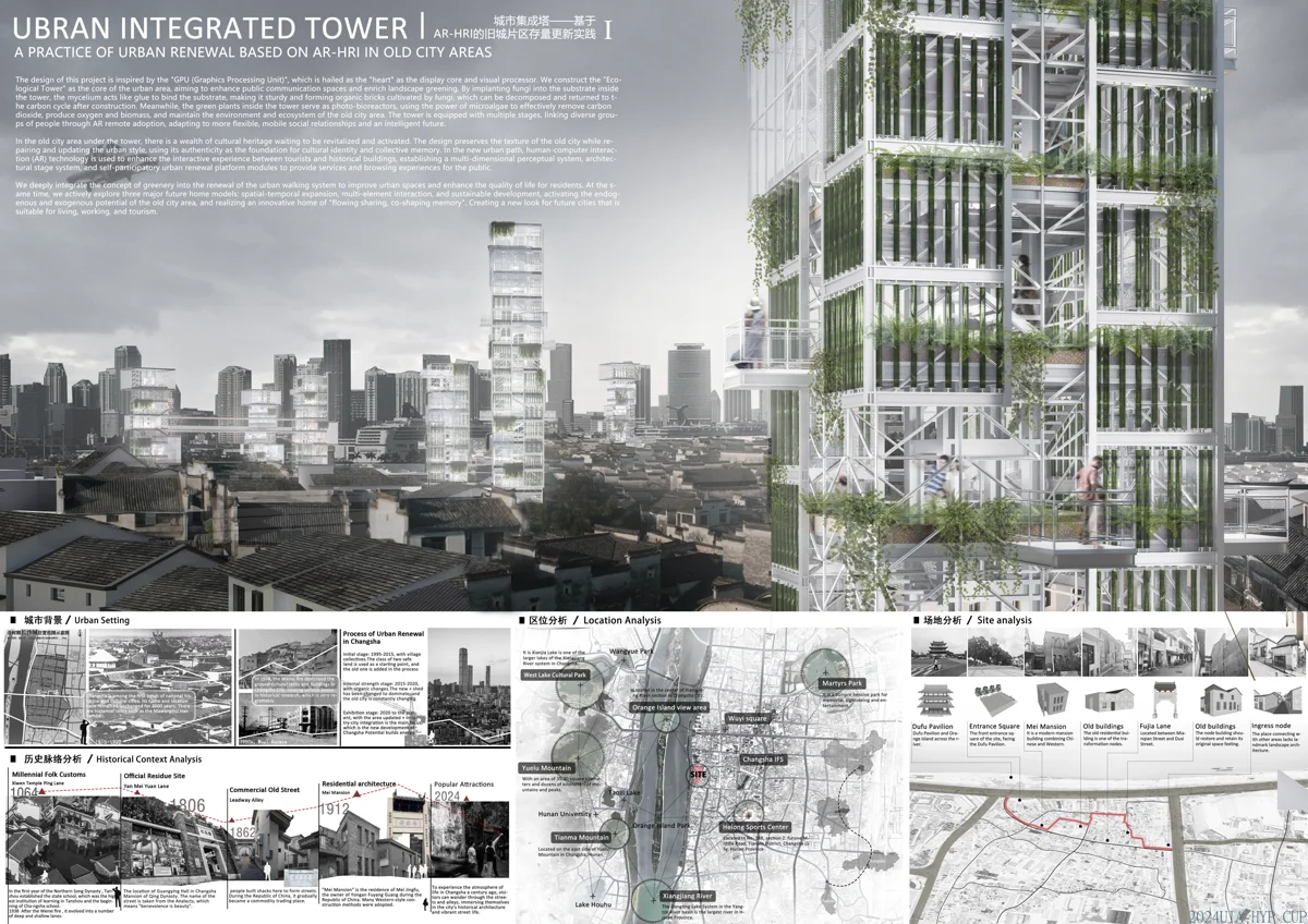 城市集成塔——基于AR-HRI的旧城片区存量更新实践
Urban Integrated Tower - A Practice of Urban Renewal Based on AR-HRI in Old City Areas